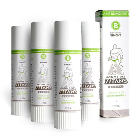 Baume des Titans Blanc - 100% naturel Les 4 sticks