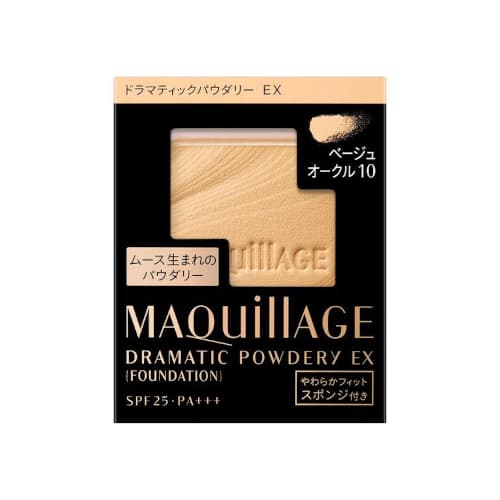 Shiseido - Fond de teint poudreux Dramatic EX Recharge SPF25 PA+++ - 9.3g - Beige Ocher 10