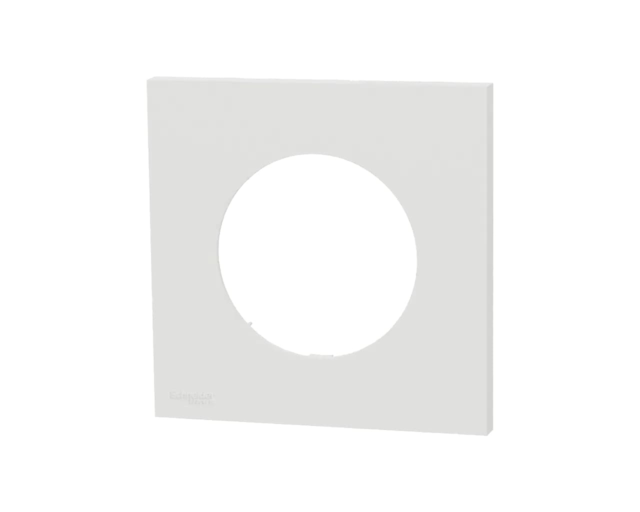 Plaque de finition simple Blanc craie Schneider Odace
