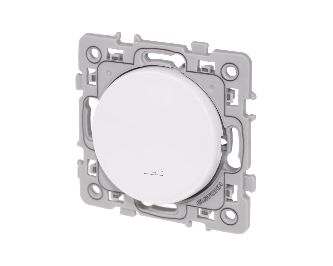 Variateur de lumière Blanc Eur'Ohm Square