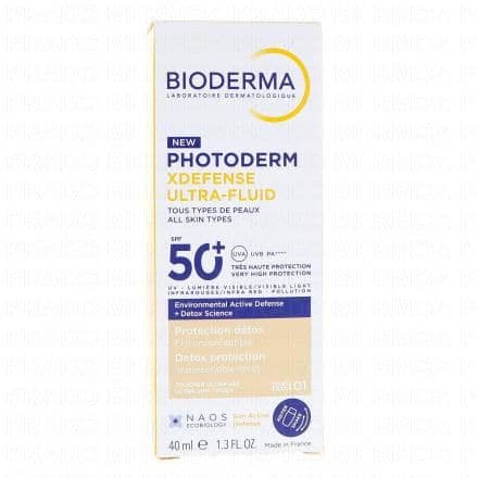 BIODERMA Photoderm XDefense Ultra-Fluid SPF50+ Teinté n°01 40ml